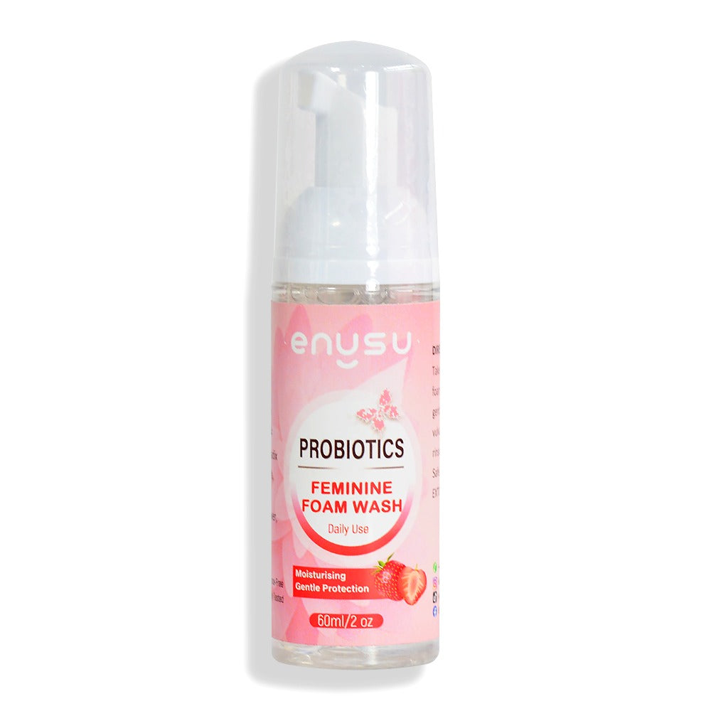 Feminine hygiene wash with probiotics. Maintains A Healthy pH Balance

Helps Prevent Bacterial Infections

Helps Remove Bad Odours

Gently Cleanses. 

Our Feminine Wash is Plant Based And Contains No Artificial Fragrances &amp; Is Sulfate Free. Vitamin E