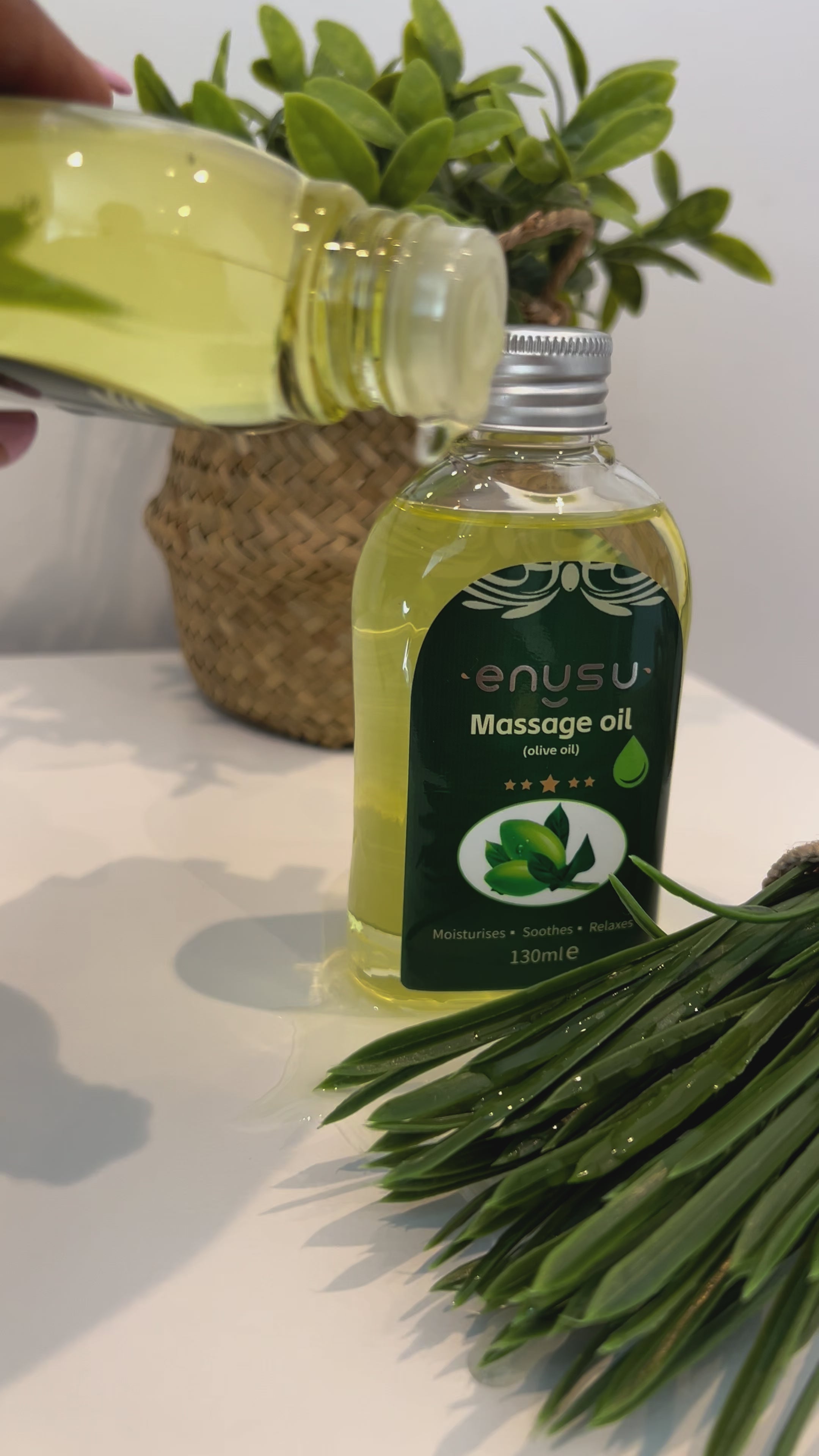 Pure Olive Massage Oil – Deep Hydration and Relaxation